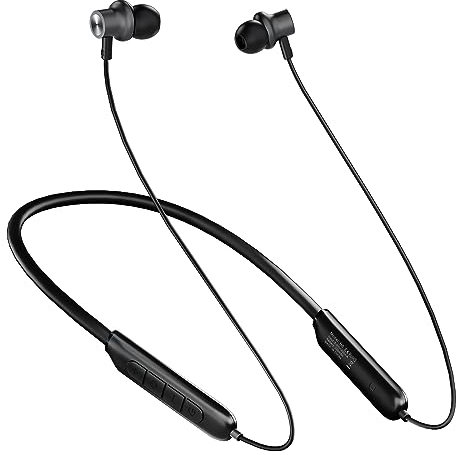 TONEMAC N8 - Auriculares inalámbricos mejorados, IPX6, impermeables, banda magnética, batería de 40 horas, graves profundos, Bluetooth 5.3