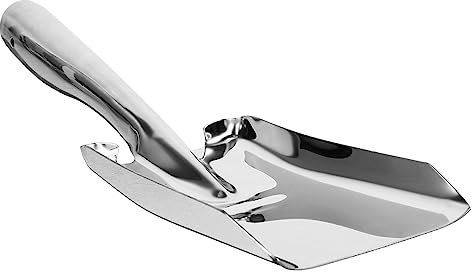 BESPORTBLE Petite spatule carrée en INOX Outil de Plantation bêche de Terre végétale Pelle à Fleurs Seau inoxlm Pot semis Outil Multifonction Pelle à légumes Pelle Inoxydable Acier Inoxydable