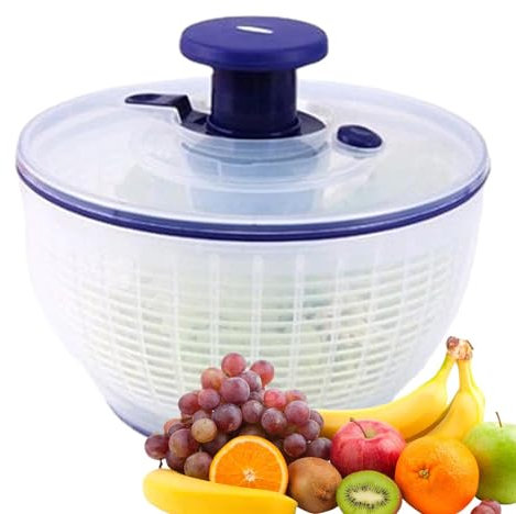 Essoreuse à fruits | Essoreuse à salade portable | Grande essoreuse à salade Good Grips | Essoreuse à pompe avec bol | Essoreuse à fruits pour une salade fraîche, croustillante et propre