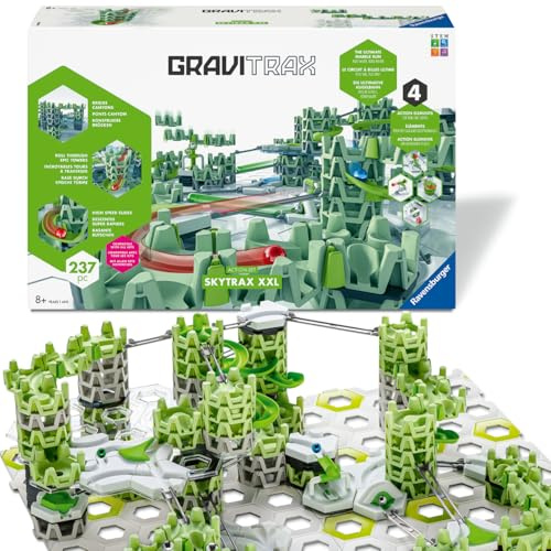 Ravensburger GraviTrax Action-Set XXL Skytrax, Innovatives Kugelbahnsystem Funktionen, Murmelbahn & Konstruktionsspielzeug ab 8 Jahren, kombinierbar mit Allen GraviTrax Produkten