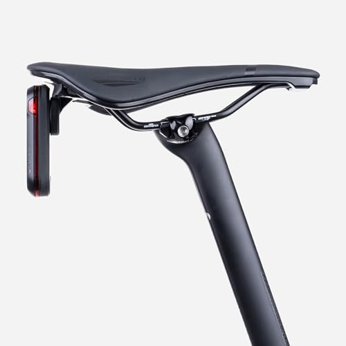 beSmart.bike - Cykelbakljushållare för Sadelstolpe, 3D-Printad i Kolfiber, Cykelbelysningshållare för Selle San Marco, Kompatibel med Garmin Varia 515, storlek S