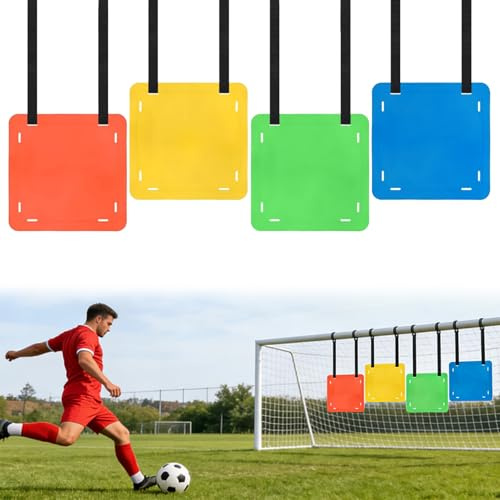 Jinfanshurich Target - Set di 4 bersagli per bambini con cinghie regolabili, obiettivo di allenamento per precisione di tiro in Lacrosse, hockey e baseball