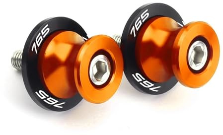 Nottolini Cavalletto 8MM Per Triumph 765rs Per Street Triple 765 RS 765 R 765r Supporti Per Forcellone Moto Viti Di Fissaggio Per Manutenzione Catena(arancia,With logo)