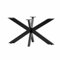 CM Furniture Spider Tischgestell I Stahl Pulverbeschichtet I Tischbeine für Esstisch Couchtisch I Tischkufen Tischfusse Möbelfüße aus Metall - H43 x B50 x L80 cm - Schwarz