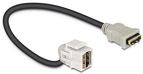 DELOCK HDMI - HDMI, 0.22M CABLE HDMI 0,22 M HDMI TIPO A (ESTÁNDAR) NEGRO