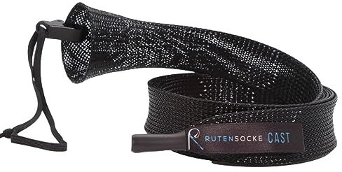 Rutensocke Cast S (140cmx32mm, Rutenschutz für Ruten bis 1,8m)(Schwarz, 140)