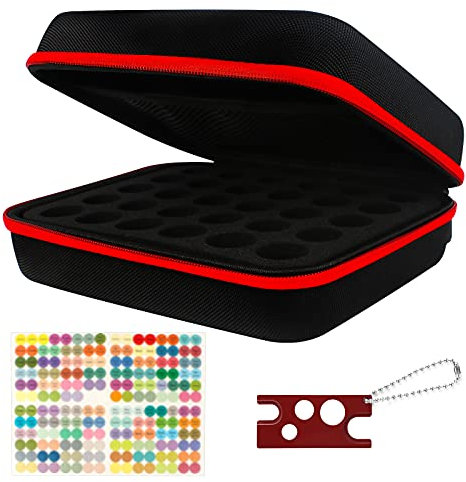 Borsa per il trasporto dell'olio essenziale 30 scomparti Borsa per la conservazione dell'olio essenziale portatile Borsa da viaggio per olio essenziale per bottiglie olio essenziale 5 ml 10 ml 15 ml