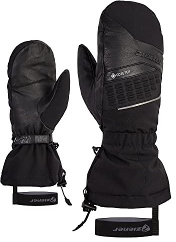 Ziener Herren GASTILO Ski-Fäustling/Wintersport | Gore-Tex Lange Stulpe PFC frei, black, 10,5