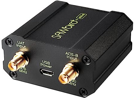 Nooelec SAWbird+ ADS-B: Amplificateur à Faible Bruit (LNA) et Module de Filtre haut de Gamme Double Canal, pour les Applications de Suivi d'Avion. Fréquences Centrales 1090MHz (ADSB) et 978MHz (UAT)