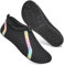 Mabove Badeschuhe Wasserschuhe Schwimmschuhe Damen Herren Strandschuhe Aquaschuhe Barfussschuhe Badesoken Surfschuhe(CS-Schwarz,34/35