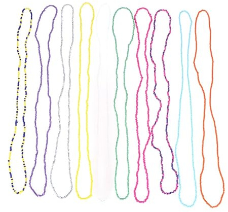 PACKOVE Chaîne De Taille Vintage Élégante Pour Femmes 10 Pièces Chaîne De Perles Colorées Ceinture Accessoire De Hanche Bijoux