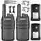 Radtel RT16 PMR446 Walkie Talkie Rechargeable 16 Channels License Free Radio CTCSS DCS Walky Walky Radio with USB-C Charging for Construction Restaurant Supermarket (2 Pack)