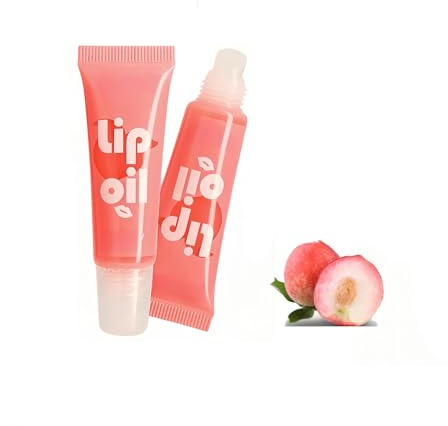 Lip Balm, Plumping Lip Gloss Oill, Moisturizing & Nourishing & Lasting, Lipcare to Provide Immediate & Lasting Relief for Dry & Daily Use（10ml,1pcs,Peach）