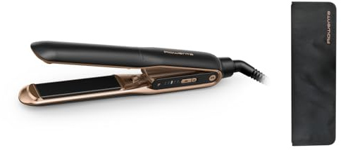 Rowenta Ultimate Experience SF8120 Professional Hair Straightener with Thermocare Technology and Anti-Static Ions, 5 Temperature Settings for Easy Styling and Healthy Hair
