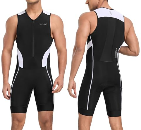 Santic Triathlon-dräkt för män, racing, Vit, 3XL