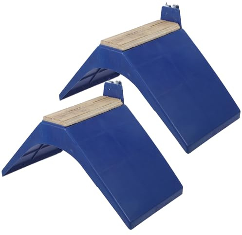 Toddmomy 2 Perchas para Palomas de Madera y Plástico Azul, Posaderos Cómodos y Seguros para Pájaros, Ideales para Jaulas Grandes y Accesorios para Aves