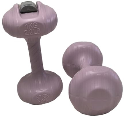 MFMEXUL Juego de 2 Mancuernas Rellenas de Agua, Equipo de Ejercicio Impermeable para Niños, Ideal para El Entrenamiento de Brazos Y El Desarrollo M