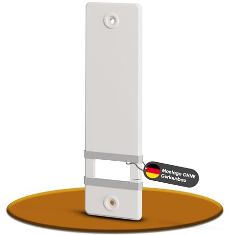 markiso® Rollladengurt Abdeckung [1 Stück] – Lochabstand 160 mm | Gurtwickler Abdeckung aus Kunststoff | Einfache Montage ohne Gurtausbau |Gurtwicklerblende für Maxigurte | Farbe Weiß