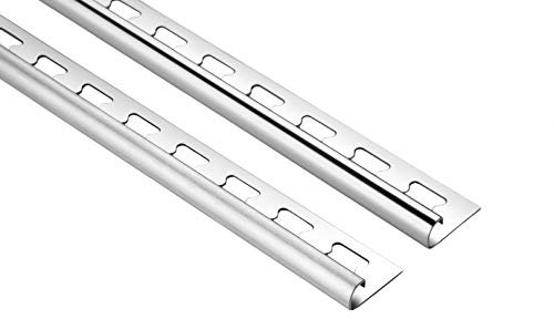 2 mètres | Rail de carrelage rond | Acier inoxydable | V2A | 9mm | HEX500SI