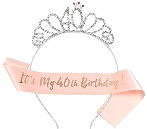 Miss-shop Jubileumskrona, Jubileumsband Tiara Crystal Crown pannband 16-årsdag flicka Sash födelsedag för brudens krona, bröllopsprom, prinsessfest tävling