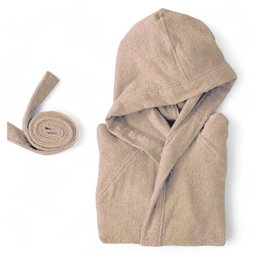 Bassetti Accappatoio da viaggio con cappuccio micro spugna (L 50-52, CORDA)