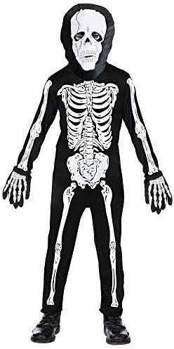 W WIDMANN MILANO Party Fashion - Costume d'enfant squelette, costume pour Halloween, costumes de carnaval enfants, combinaison