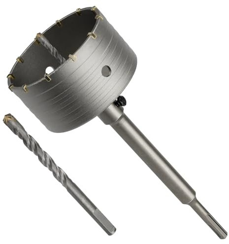 110mm Brocas Sierra Perforadora Hormigón, Lytool Brocas SDS Plus Hormigon con Barra de Conexión de 220 mm, para Cemento, Ladrillo, Piedra, Pared