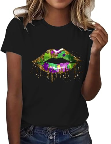 Top A Paillettes Femme, Chemise Femme Manche Courte été DéGuisement Fluo Tshirt Femme Annee 80 Vetement Vert Fluo Femme T Shirt Transparent Femme Haut Resille Jaune Fluo Habits Annee 80 Femme