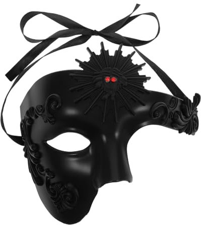 POPETPOP Masque De Mascarade Vénitien Pour Femme Et Homme Demi-masque Pour Carnaval Et Fête Accessoire De Costume