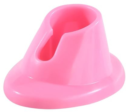 Pink Soft Rubber Nail Polish Bottle Holder and Stand - Manicure Display Tools for Nail Organizer and Art Supplies