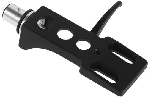 VICASKY Soporte para Cartucho de Tocadiscos Phono Negro, Accesorio de Reemplazo para Cabezal de Tocadiscos Dj, Compatible Platos Giratorios, Montaje Preciso y Duradero
