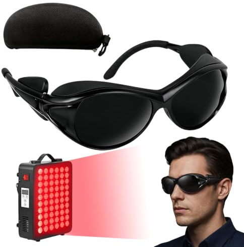 FARYODI Infrared Safety Glasses, IPL 200-2000nm UV Safety Glasses, Infrared Safety Glasses, Laser Safety Glasses for Red Light Therapy, IPL Hair Removal, Laser, Cosmetology, Solarium