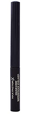 Max Factor Colour X-Pert Waterproof Eyeliner Deep Black 01 – Flüssig Eyeliner Schwarz – Für das perfekte Cat Eye – 1 x 2 ml