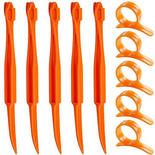 senhai Zesteurs pour Orange Citron, Ensemble de 10 Peelers Eplucheurs en Plastique pour Fruit Agrumes Citrus