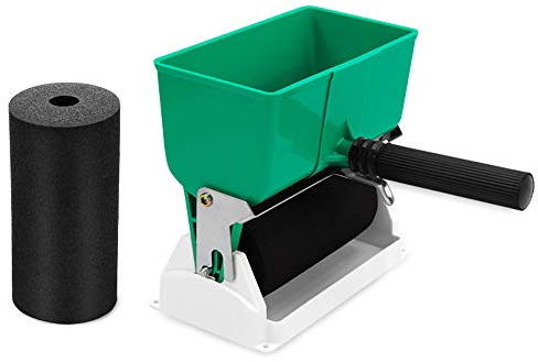 LeTkingok 6 Inch Manual Wallpaper Gluing Machine- Woodworking Portable Roller Brushing Gluing Machine Manual Glue Rolling Machine 150MM