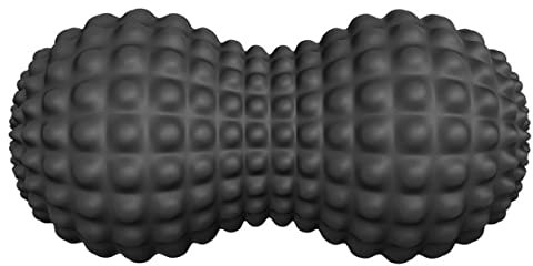 SELEWARE Triggerpointball, doppelter Lacrosse-Massage-Faszienball für Rücken, Nacken, Schultern, Wirbelsäule, Beine und Hüften, Tiefengewebe-Physiobälle, Tiefengewebe-Massage, Yoga-Massagebälle