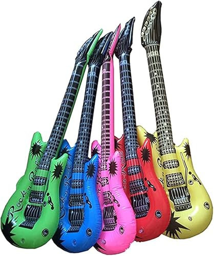 Mr. Gadget's Solutions Inflatable Children Blow Up Toys For Kids Party - Guitar