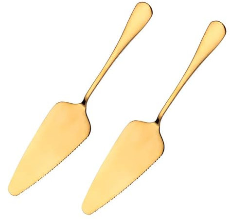 2 coltelli da Torta in Acciaio Inox con Bordi seghettati,Paletta per Torte,Paletta per Torte,Pala per Torte,Pala per Torte,Pala per Torte,Cucina,ristoranti,Feste,Torte,Pizza,Formaggio,Torte Dorate