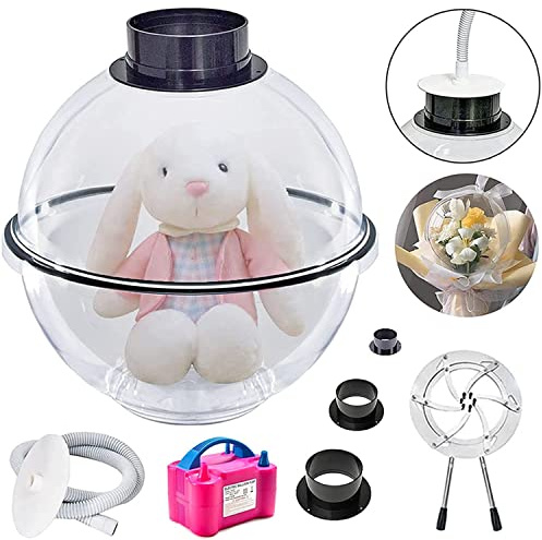 LAOJIN Máquina de Relleno de Globo de San Valentín, máquina de Envoltura de Regalos de Relleno de Globos, con Bomba eléctrica y Kit de Herramientas, para Bodas, cumpleaños y Decoraciones