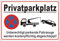 XXL Schild Privatparkplatz Aluminium Reflektierend 30×44 cm Privatparkplatz Schilder Metall Parken Verboten Schild Kostenpflichtig Abschleppen, UV-beständig, Wasserfest, Rostfrei, mit Bohrlöcher, Weiß