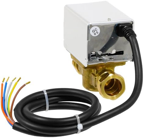 Spares2go 22mm Motorised 2 Port Inline Zone Valve compatible with Honeywell V4043 V4043H1056