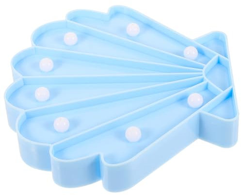PRETYZOOM Strandmotiv Tischleuchte Muschelförmige Led Licht Nachtlampe Nautische Beleuchtung Dekorative Schreibtischleuchte Für Wohnzimmer Und Schlafzimmer