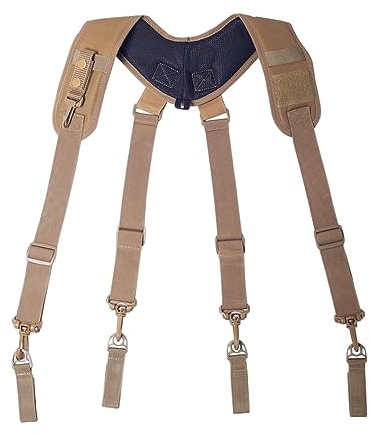 tuwiwol X Type Tactics-hängslen - Lätt att slå på och flytta i alla lägen Justerbar nylon män vadderad justerbar verktygsbälte, kaki