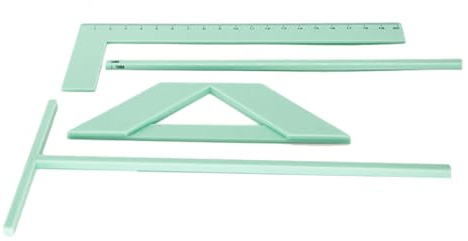 Lot de règles de reliure avec règle en L et règle en T pour découpe d'angle pour scrapbooking et reliure d'album