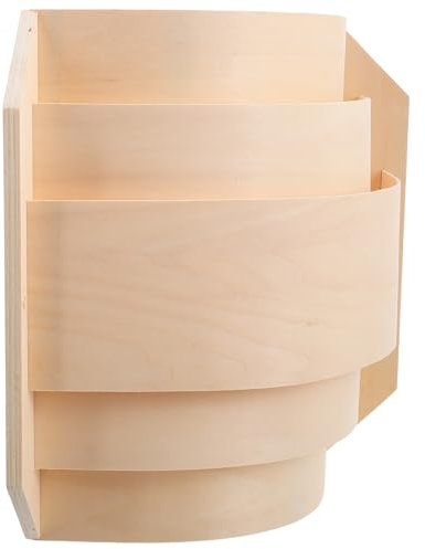 ANDRESLAD Pantalla De Lámpara De Sauna Con Cubierta De Madera Decorativa Delgada y Delicada Para Esquinas De Sala De Sauna Accesorio De Hogar