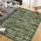 CIBTYHOH Kurzflor Bereich Teppich Wohnzimmer Boho Waschbarer Teppich Schlafzimmer 240 * 340cm Vintage Carpet für Esszimmer Büro(Dunkelgrün)