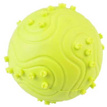 Pelota de para Perros – Bola masticable TPR de 2,56 Pulgadas | Bola de Limpieza interactiva - Suave para morder con Superficie Texturizada Promueve el Cuidado Reduce el