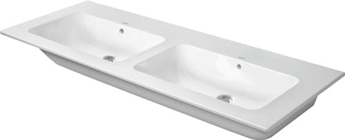 Duravit ME by Starck Doppelwaschtisch Weiß Seidenmatt 1300mm