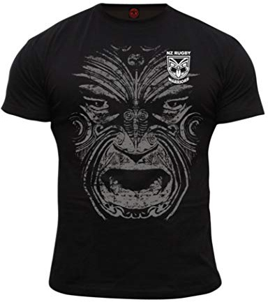Dirty Ray Rugby New Zealand Warriors Camiseta Hombre KRB4 (L)