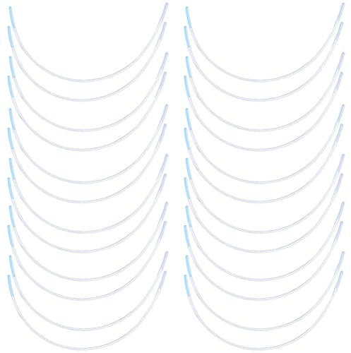 GORGECRAFT 18 Pairs Carbon Steel Bra Wires 20cm Stainless Steel Underwires Replacements Metal Bra Supporters Rings for Bra Shaping Under Wire Women Corset Clothing DIY Making Sewing Supplies